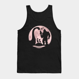 Bigfoot Ufo Cat Loch Ness Monster Funny Aliens Tank Top